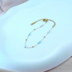 Korean Anti Tarnish Jewelry Gold Tone Bead Bracelet