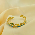 Luxury Korean Style Statement Cuff | Anti-Tarnish Mermaid Jewelry